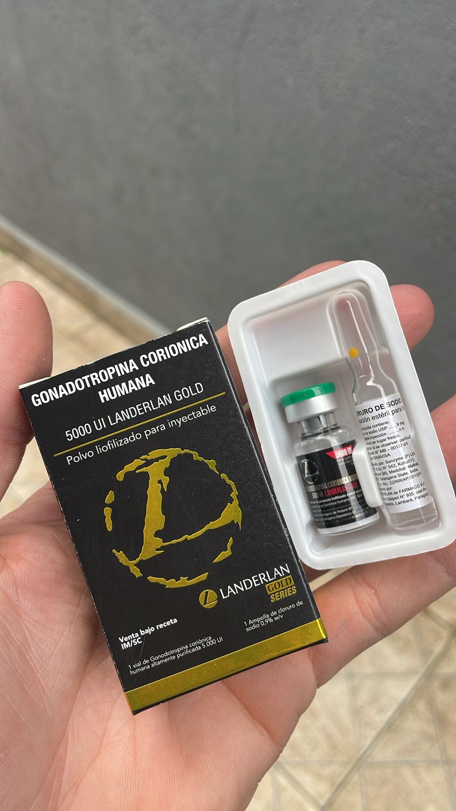 GONADOTROPINA CORONICA HUMANA 5.000 UI LANDERLAN GOLD