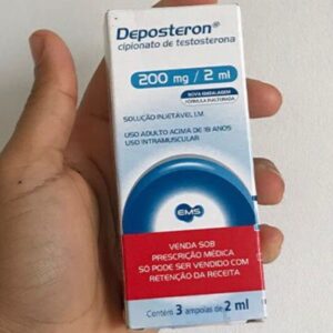 Deposteron Cipionato De Testosterona 200mg/2ml 3 Ampolas 2ml Injetável