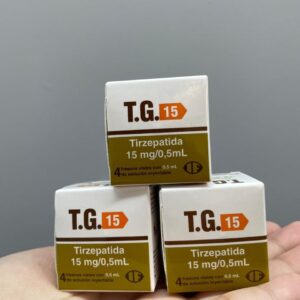 TG 15mg - Tirzepatida 4 ampolas x15mg Rótulo novo 100% Original
